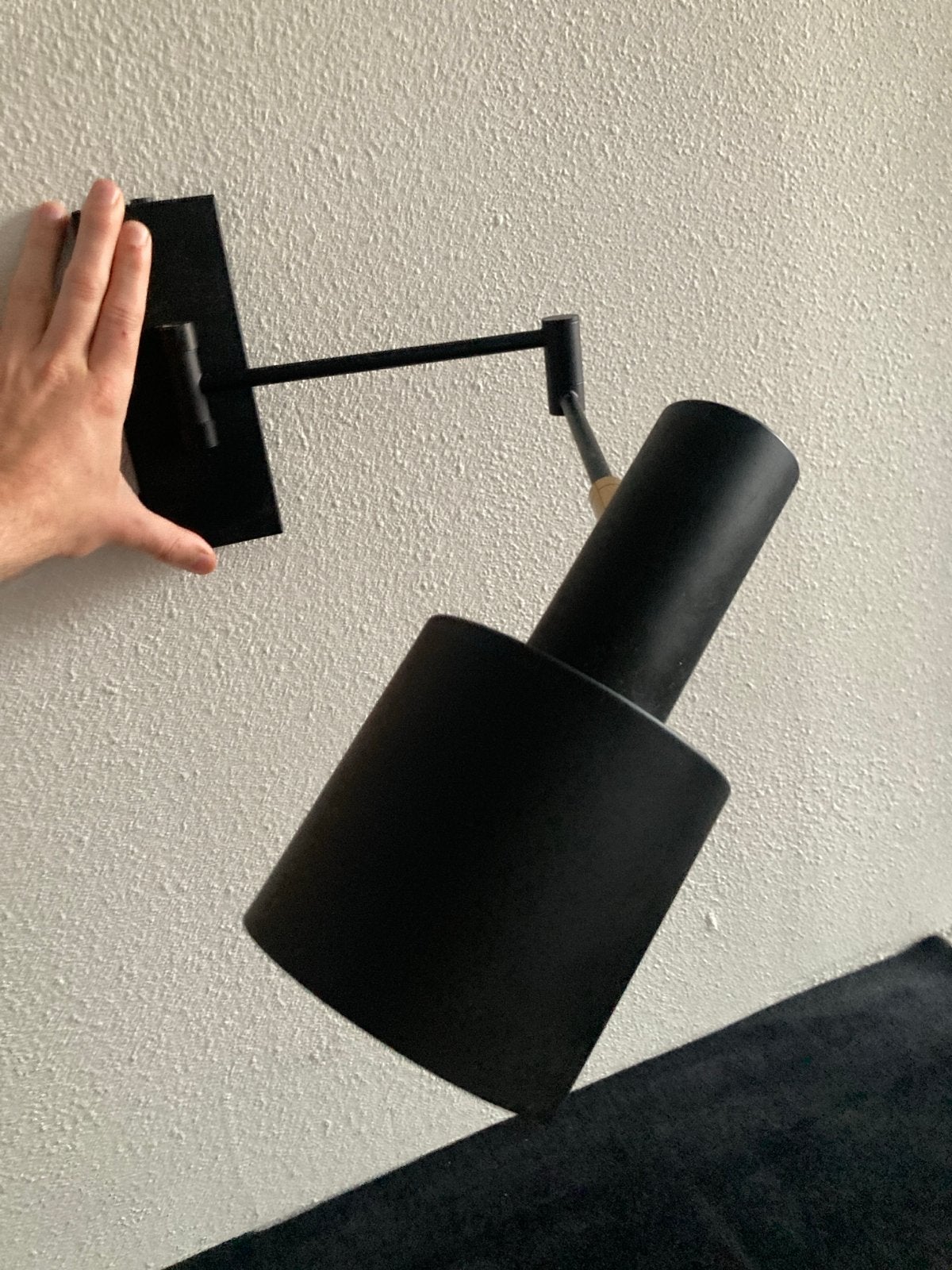 Nordin wandlamp zwart van Karwei (snoer ontbreekt), Ophalen, Gebruikt, Zwart, Overige merken
