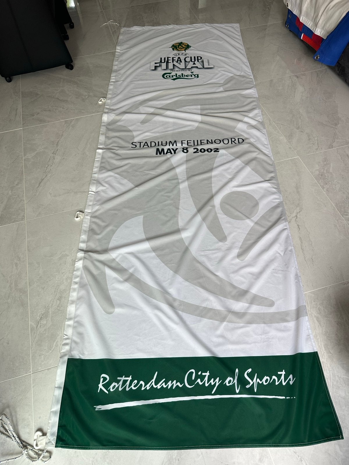 Feyenoord banner UEFA cup finale 2002, Ophalen of Verzenden