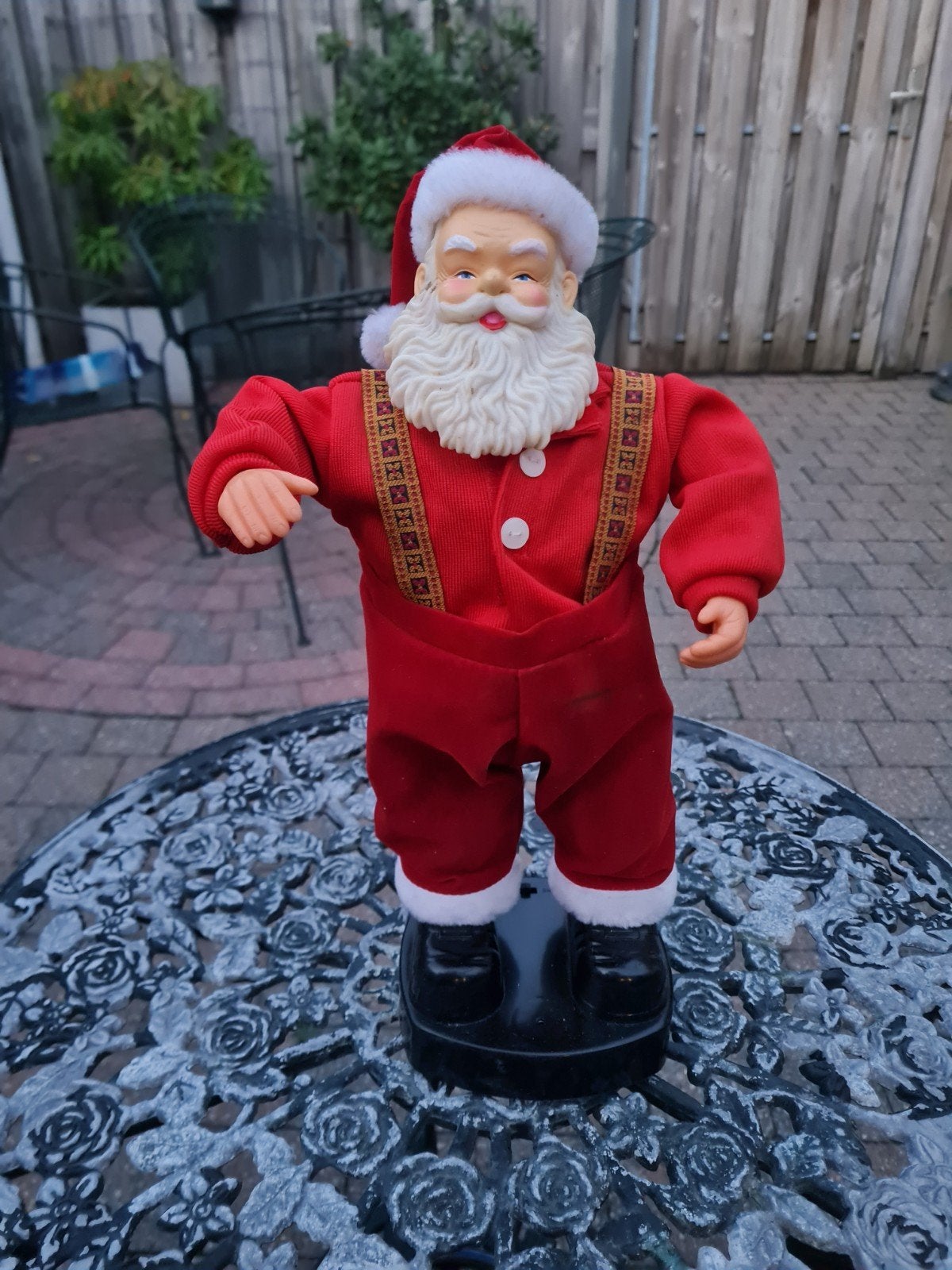 kerstman.1998. rock en rollen  40 cm, Ophalen of Verzenden