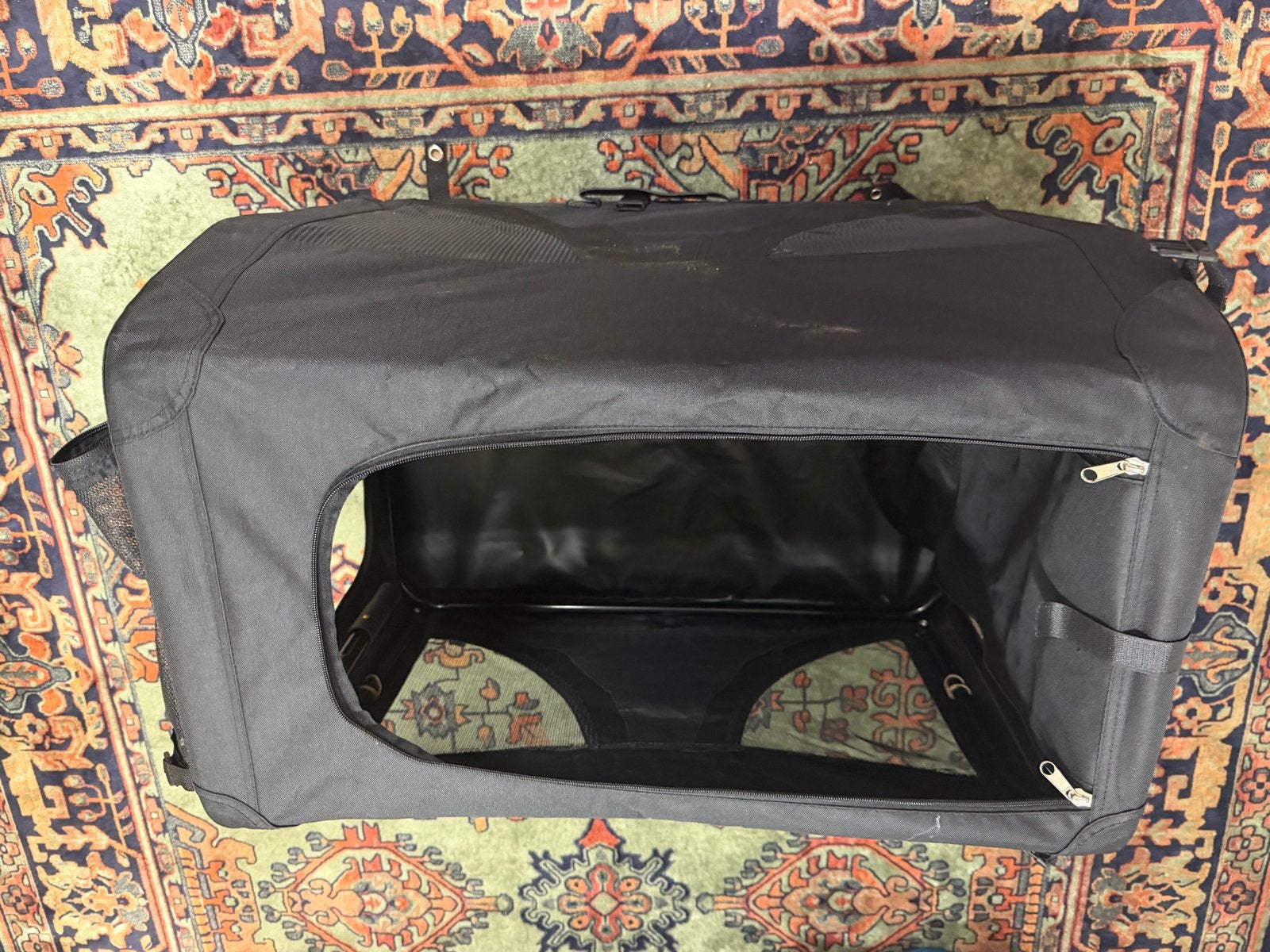 Reisbench voor puppy kleine tot middelgrote hond, Ophalen