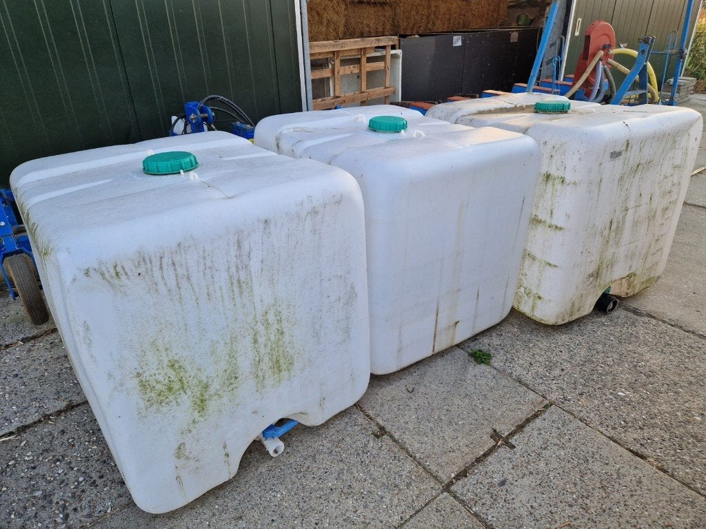 3 x IBC vat regenton wateropslag, Ophalen, Kunststof, Met kraantje, 150 liter of meer