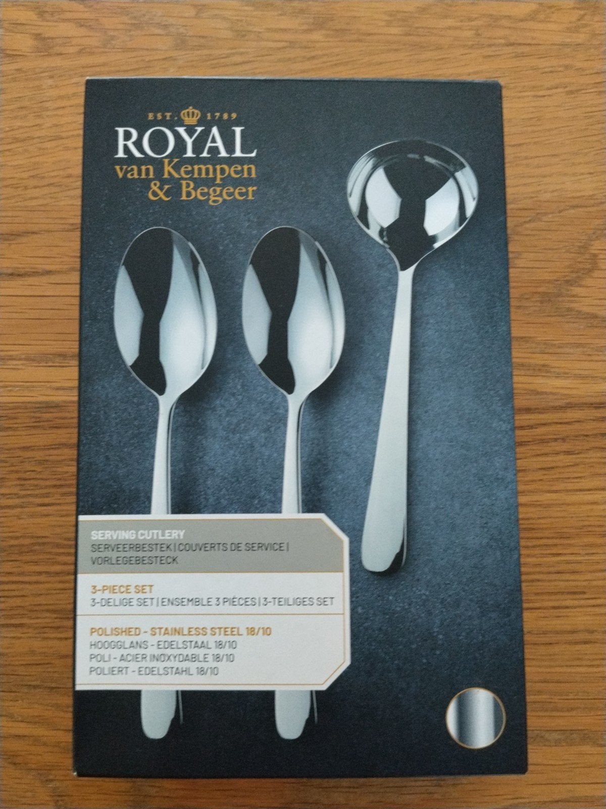 Royal van Kempen & Begeer Serveerbestekset 3-delig, Huis en Inrichting, Keuken | Bestek, Ophalen, Nieuw, Rvs of Chroom, Vaatwasserbestendig