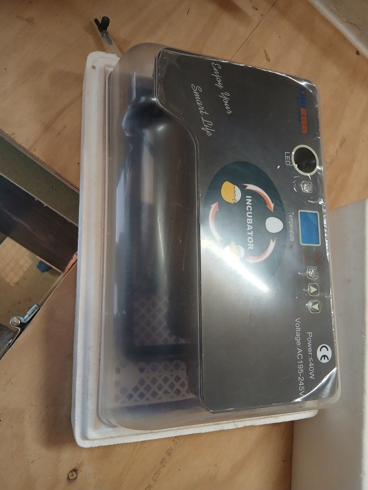 Broedmachine plus warmhoudplaat, Ophalen, Broedmachine