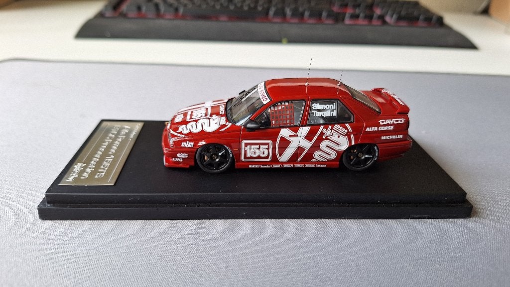 1:43 Alfa Romeo 155 TS Silverstone BTCC Presentation, Ophalen of Verzenden, Zo goed als nieuw, Auto, Overige merken