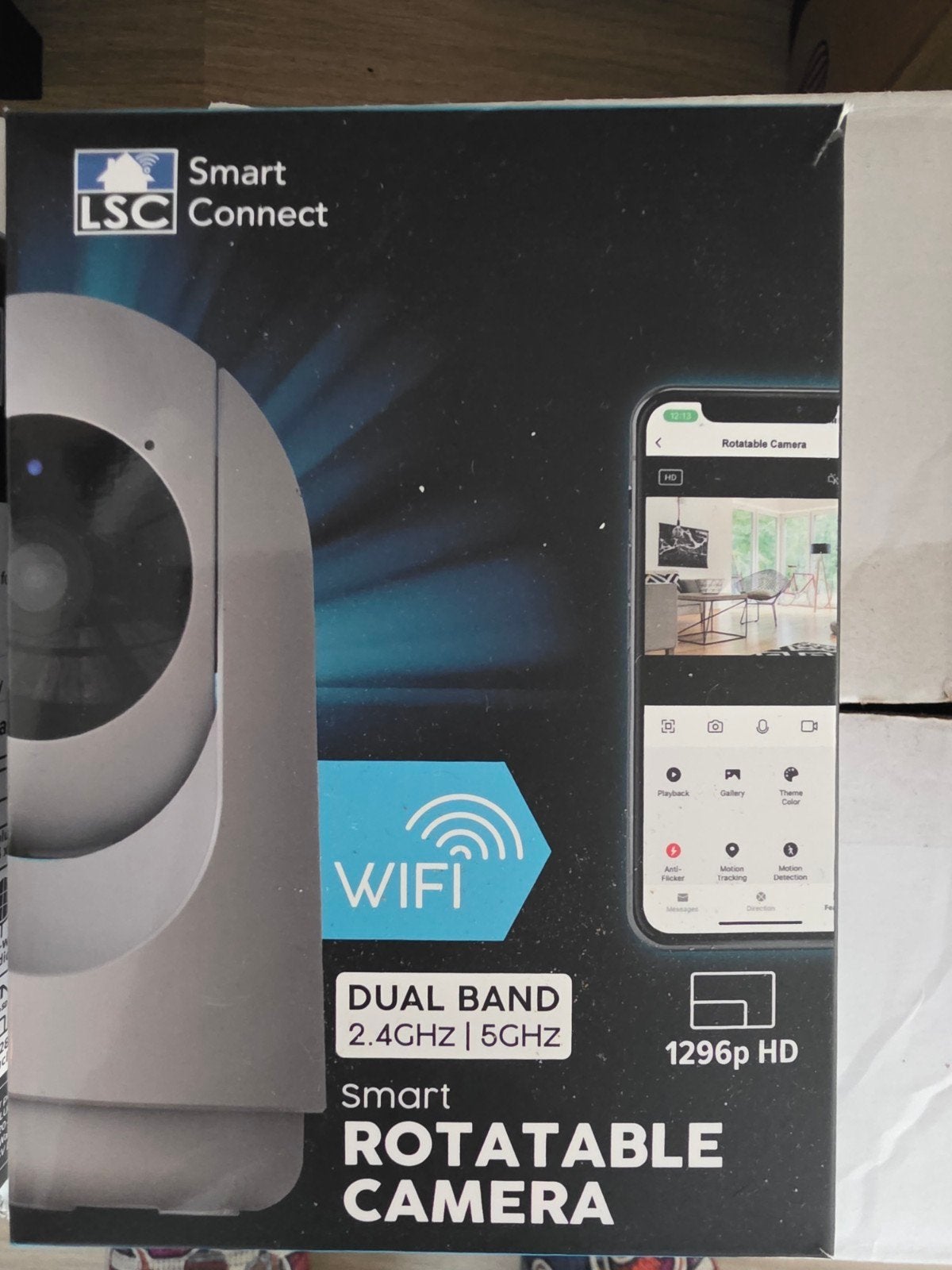 LSC Smart Connect Roteerbare Camera 1296p HD Dual Band WiFi, Ophalen of Verzenden, Nieuw, Binnencamera