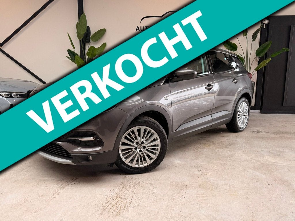 Opel GRANDLAND X 1.2 Turbo Ultimate LED SIDE ASSIST MEMORY C, Auto's, Opel, Bedrijf, Te koop, Grandland X, 360° camera, ABS, Achteruitrijcamera