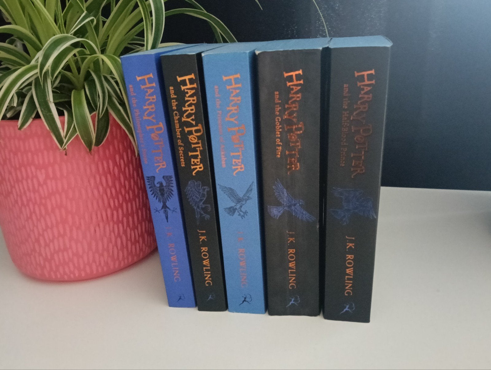 Harry Potter Boekenreeks - Deel 1 t/m 5, Boeken, Ophalen of Verzenden, Gelezen