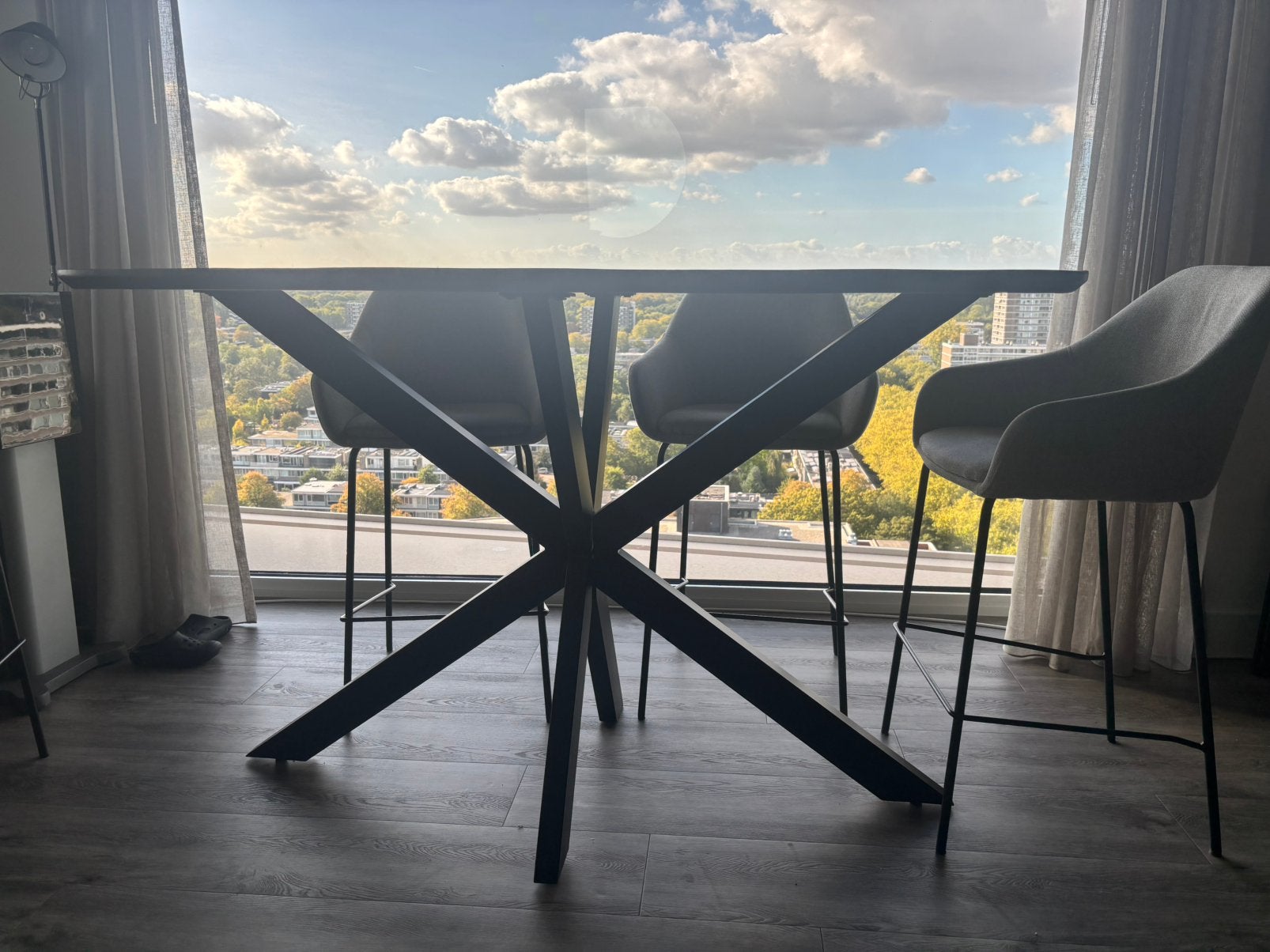 Bartafel, Huis en Inrichting, Ophalen, Gebruikt, 50 tot 100 cm, 150 tot 200 cm
