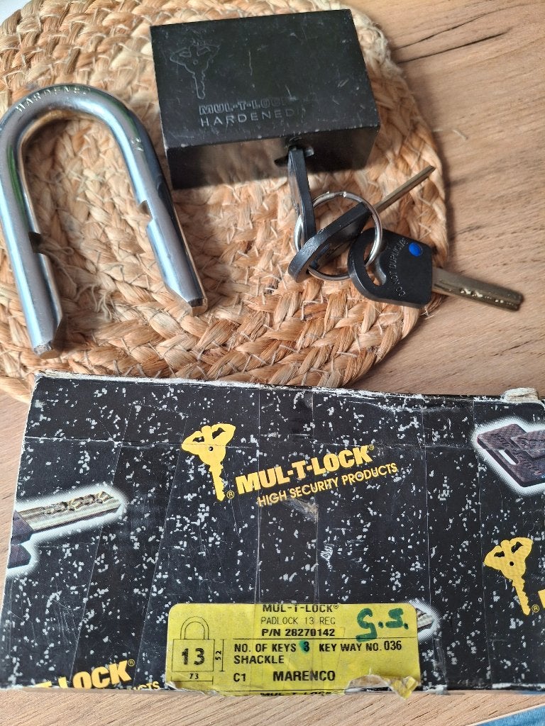 Mul-t-lock, Ophalen of Verzenden, Nieuw, Rvs, Slot