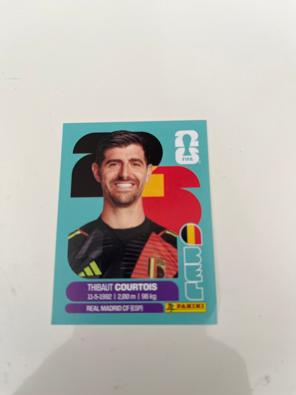 Thibaut Courtois Panini FIFA Spelerskaart Real Madrid, Verzamelen, Ophalen of Verzenden, Nieuw, Buitenlandse clubs, Spelerskaart