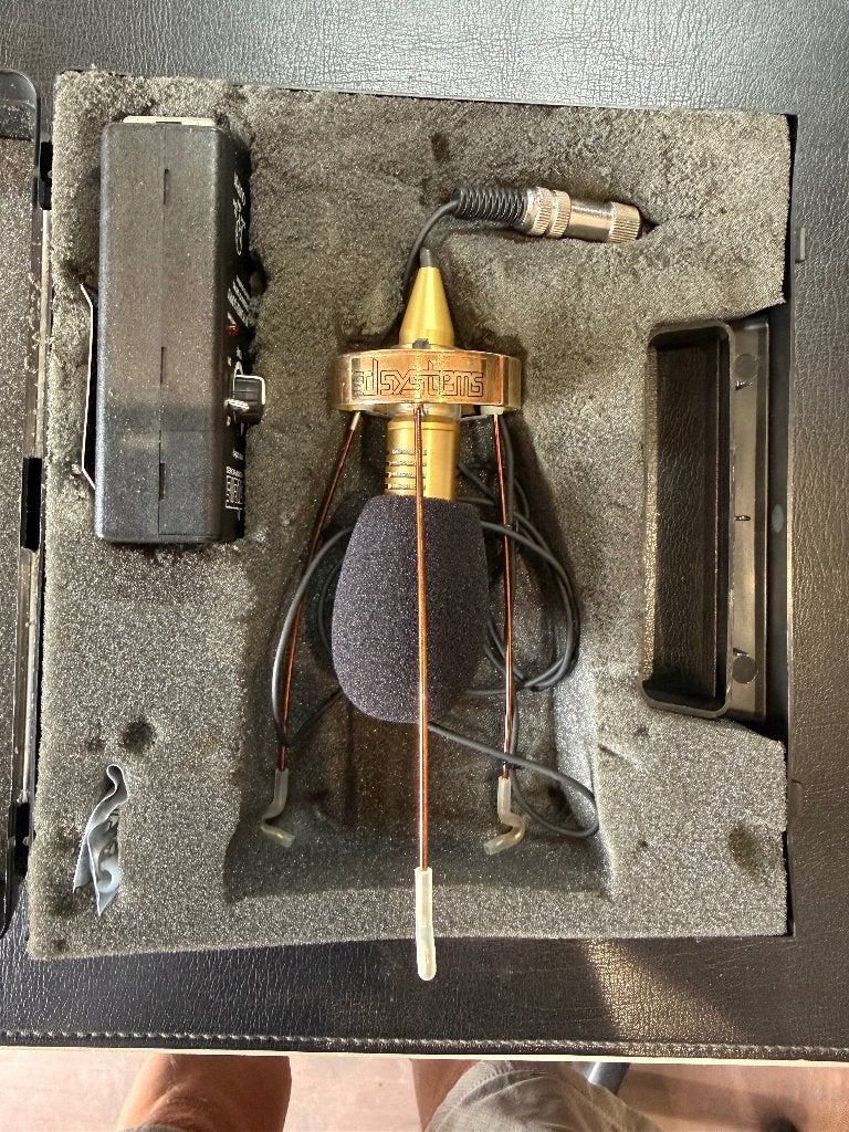 Te Koop condensator microfoon voor blaasinstrumenten, Ophalen, Gebruikt, Tenor, Met koffer