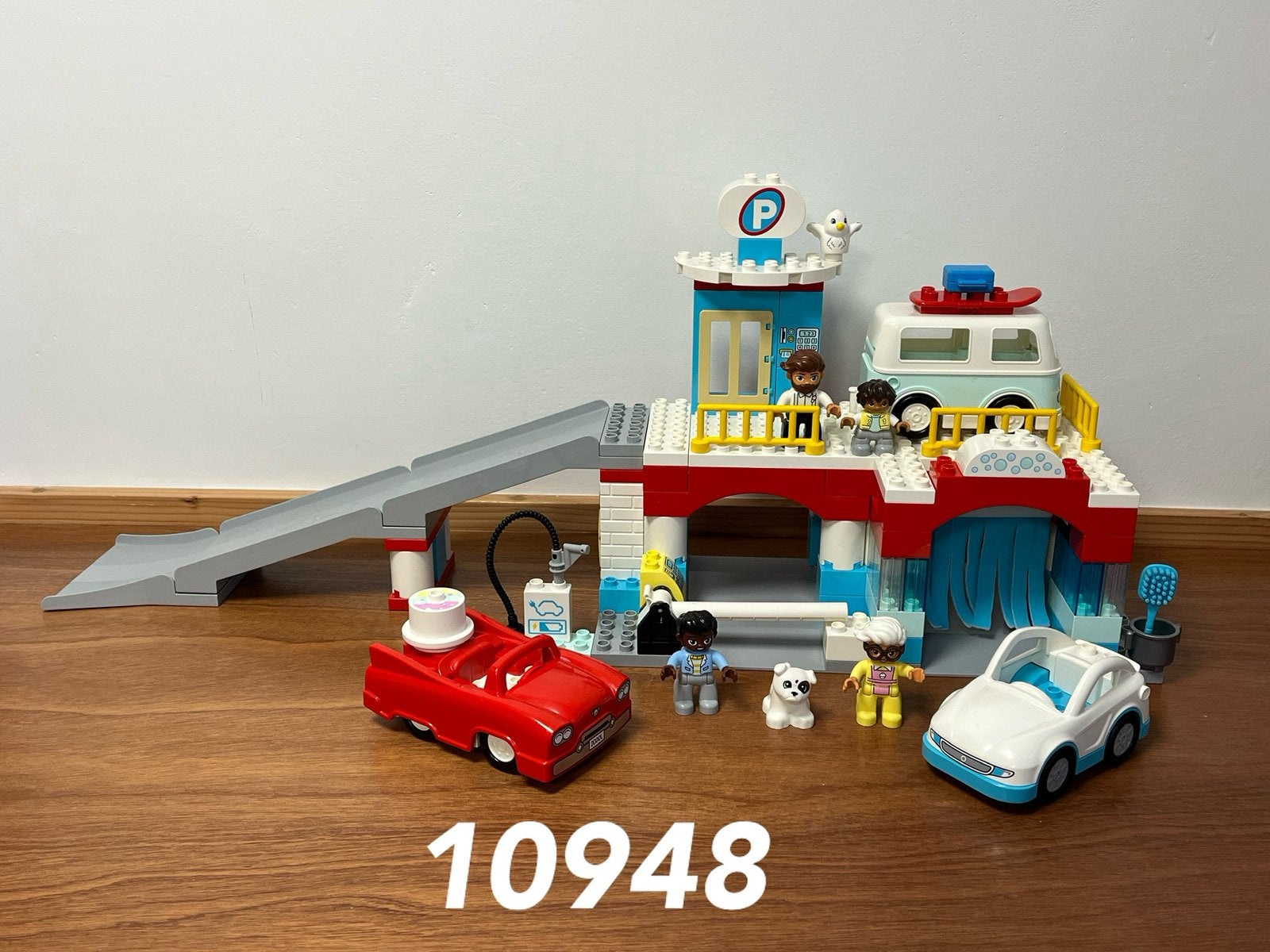 Duplo parkeergarage en wasstraat 10948 (compleet) 5, Ophalen of Verzenden, Zo goed als nieuw, Complete set, Duplo
