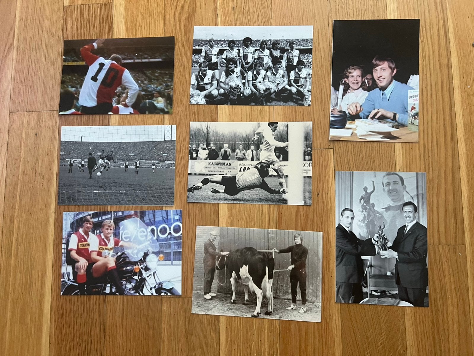 Professionele Fotos Cruyff- Feyenoord, Verzamelen, Ophalen of Verzenden, Zo goed als nieuw, Feyenoord, Spelerskaart