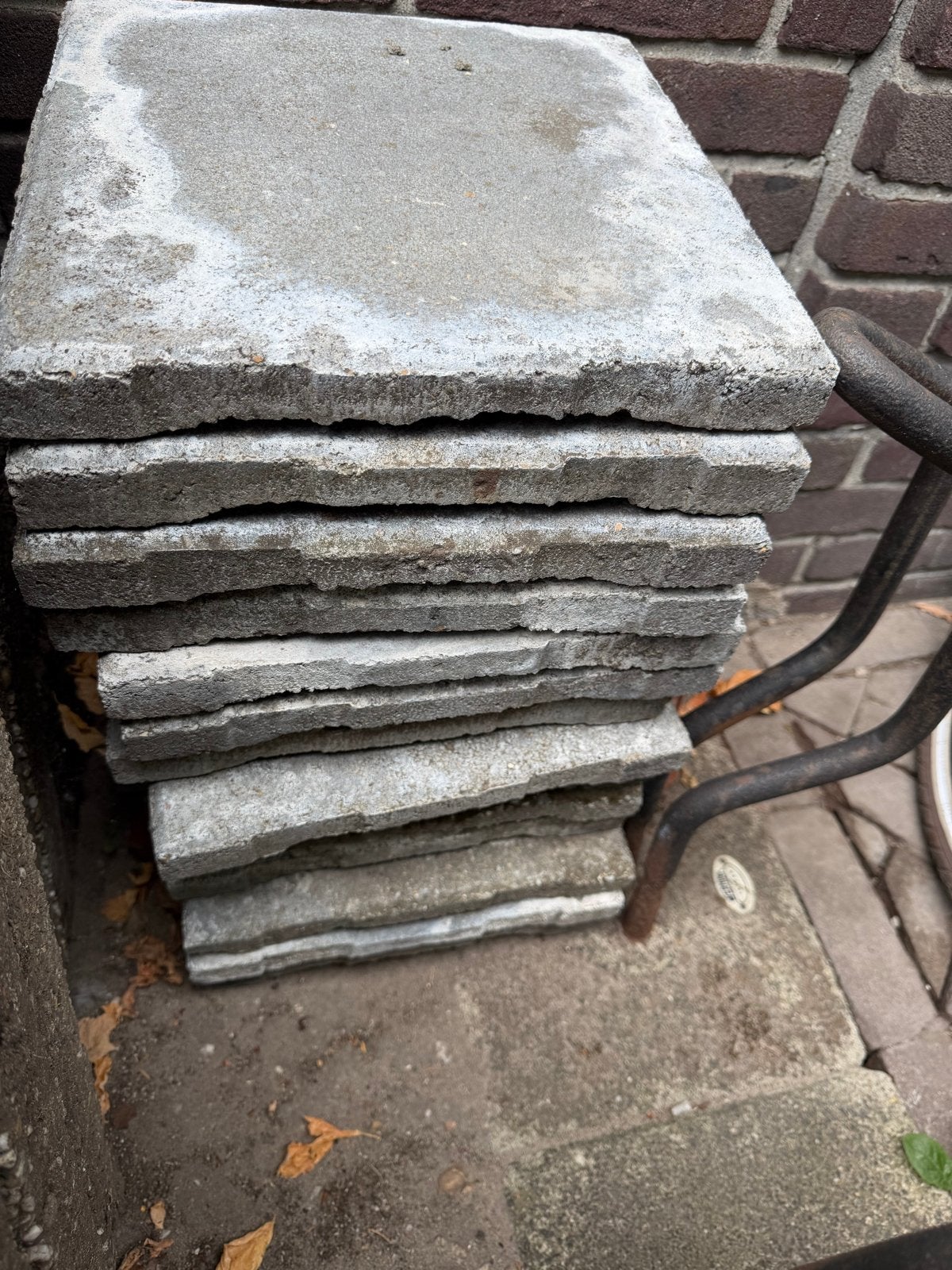 30x30 lichtgewicht balkontegels 15 stuks gratis af te halen, Tuin en Terras, Ophalen, Gebruikt, Minder dan 5 m², Beton
