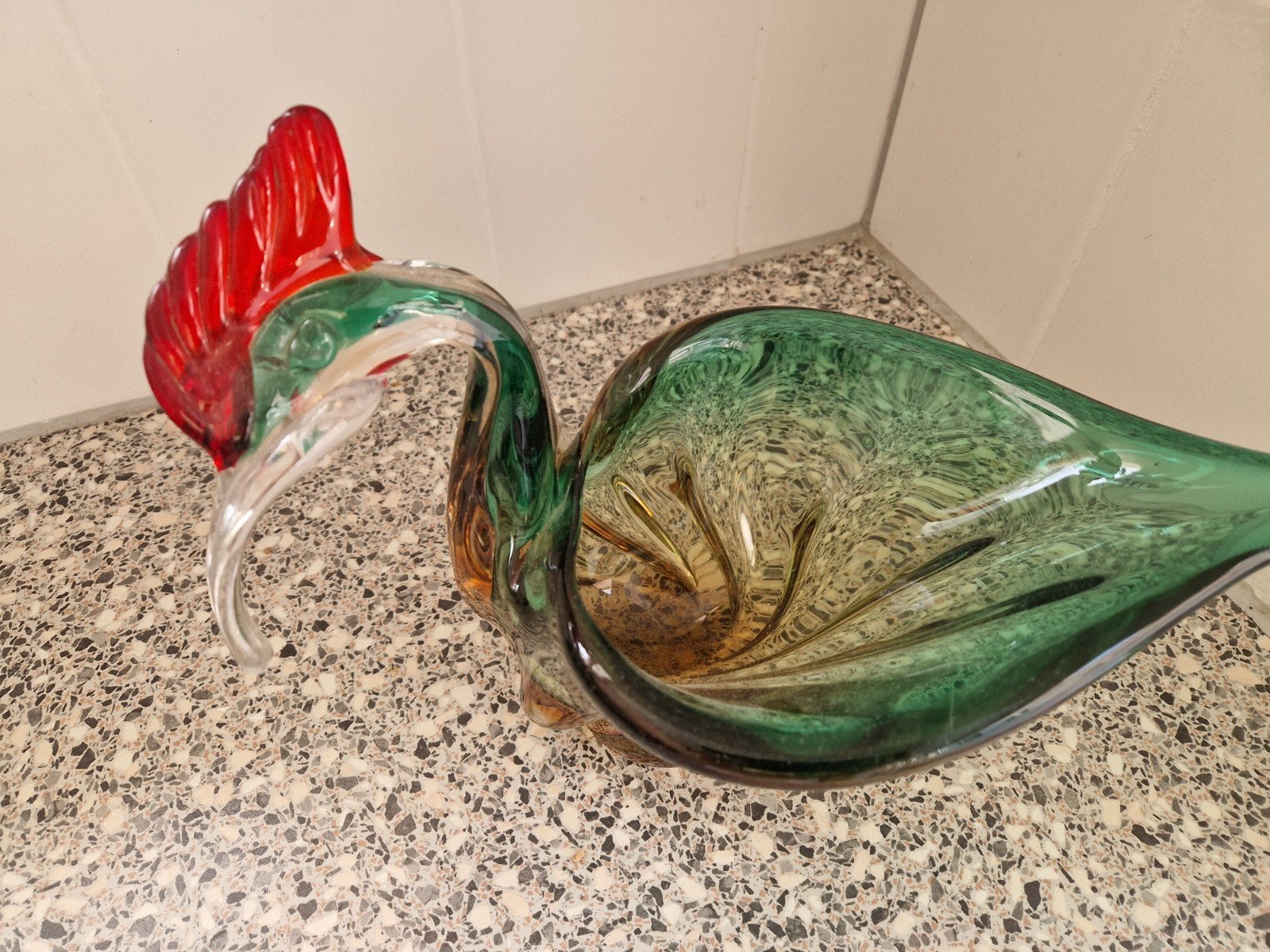 glazen (murano) haan, Ophalen
