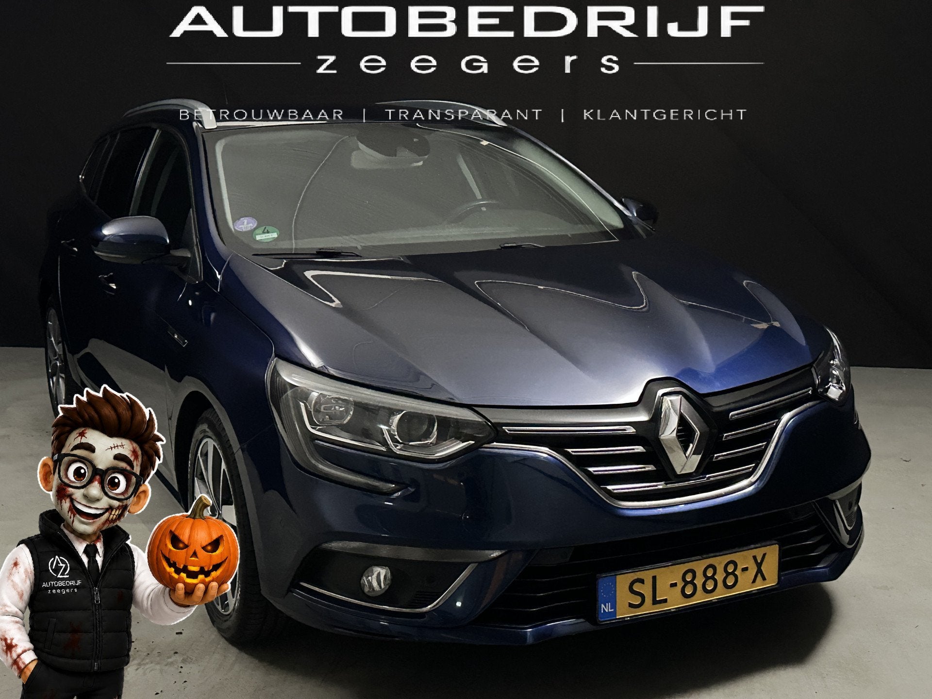 Renault Mégane Estate 1.2 TCe Bose *Navi*AC*CC* (bj 2018), Auto's, Voorwielaandrijving, Gebruikt, 4 cilinders, Blauw