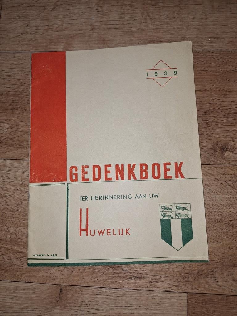 Gedenkboek Huwelijk 1939 - Vintage Trouwboek, Ophalen of Verzenden, Gelezen, Onbekend, Catalogus