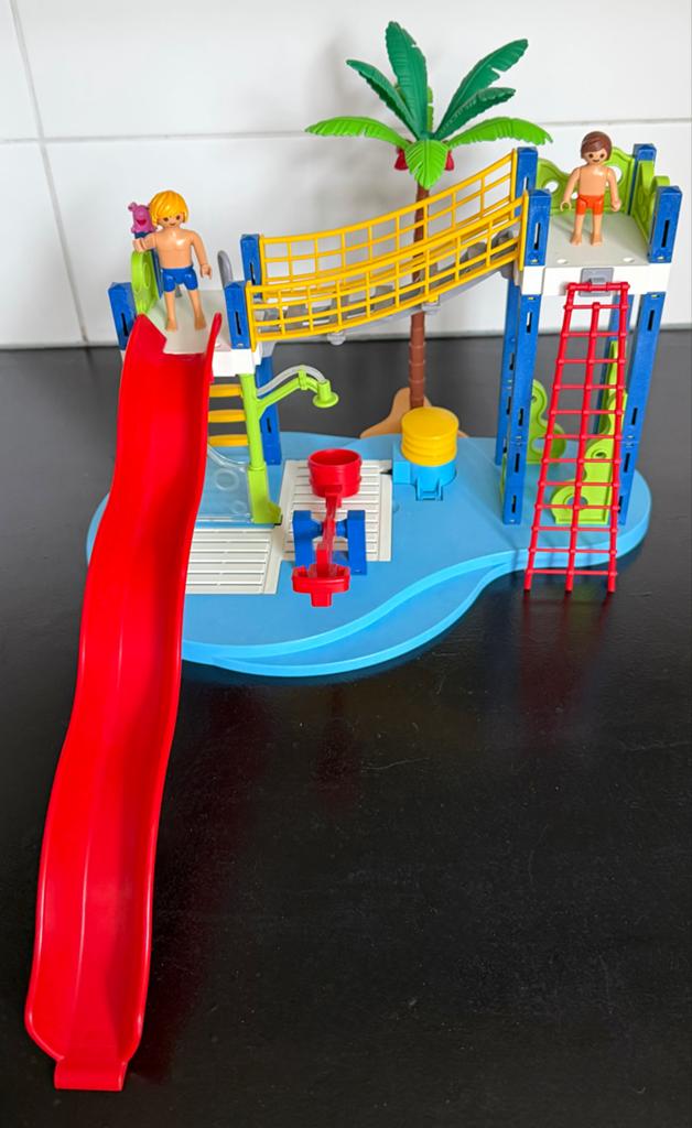 Playmobil Waterpark (6670) met glijbaan, Ophalen of Verzenden, Zo goed als nieuw, Complete set