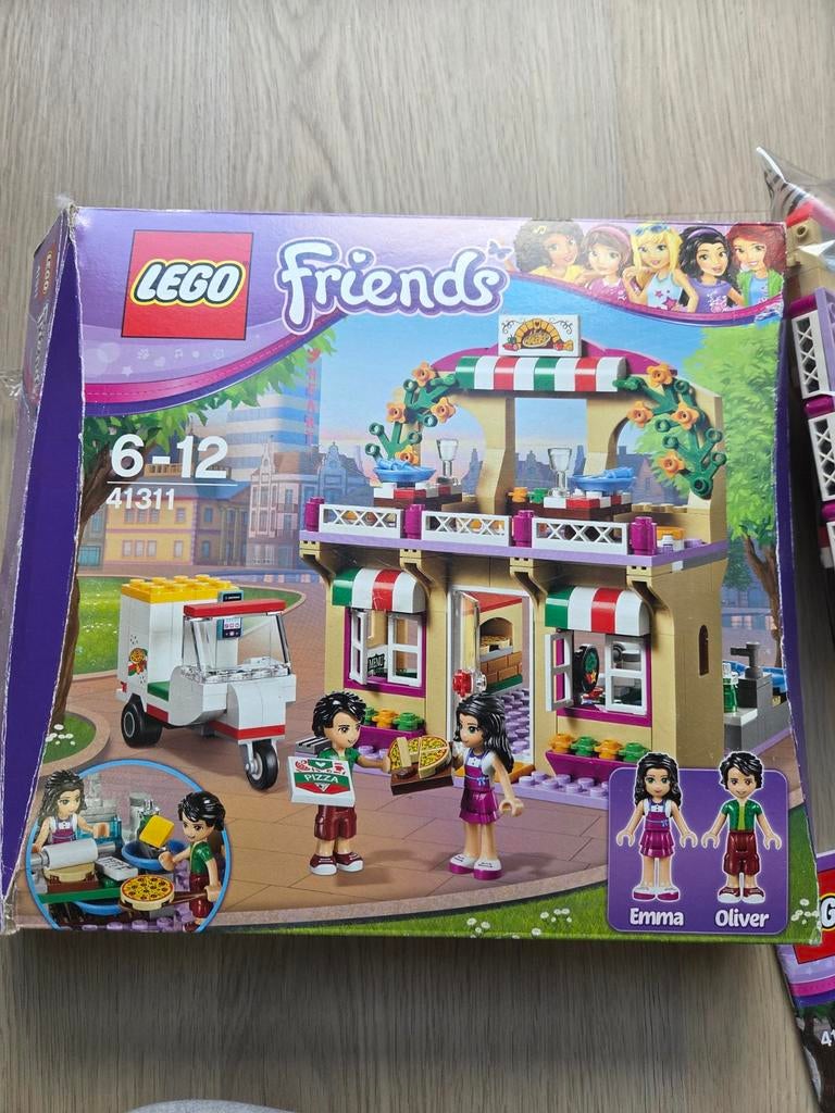 Lego friends pizzeria 41311 met doos, Compleet, Lego, Friends, Ophalen of Verzenden