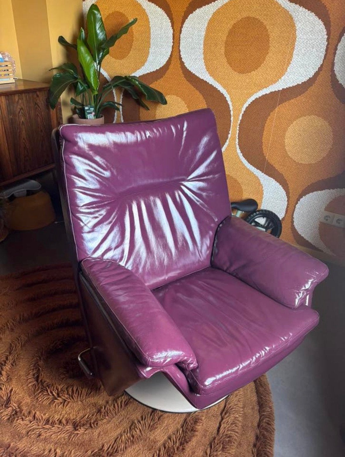 Leolux draaifauteuil, Ophalen, Draaifauteuil, Zo goed als nieuw, 75 tot 100 cm
