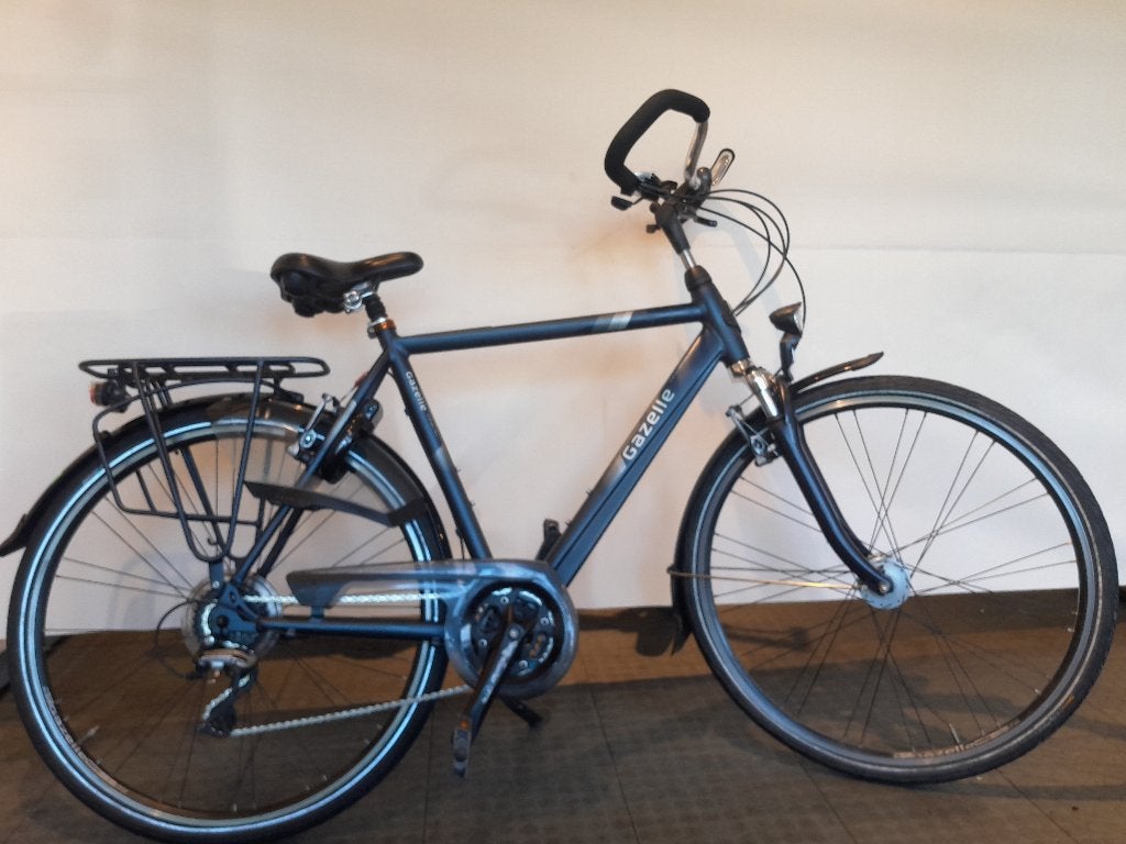 28 inch Gazelle Orange Trekking met 24 versnellingen., Ophalen, 28 inch, Vering, Velgrem