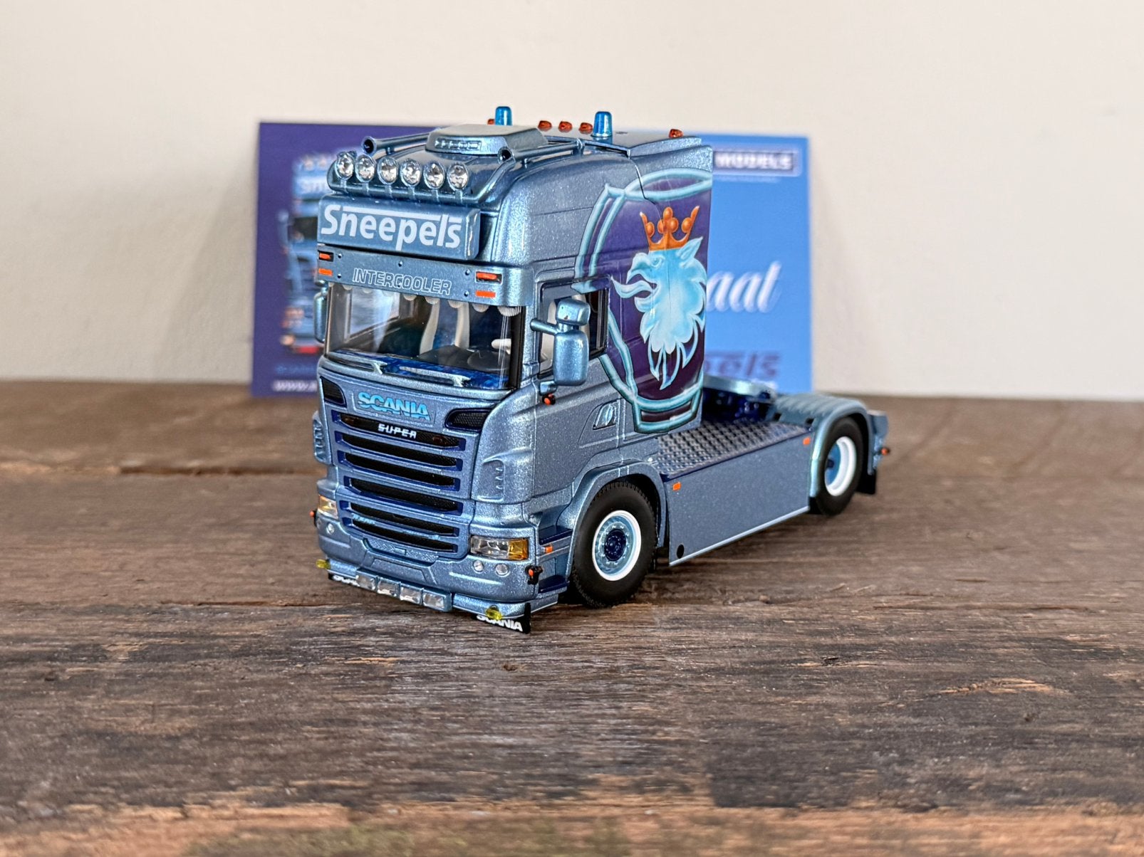 WSI - Scania topline Sneepels, Ophalen of Verzenden, Zo goed als nieuw, Bus of Vrachtwagen, Wsi