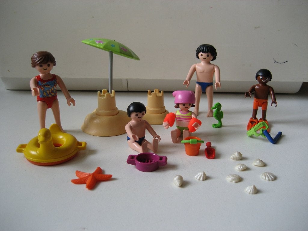 playmobil familie op het strand, Ophalen of Verzenden, Zo goed als nieuw