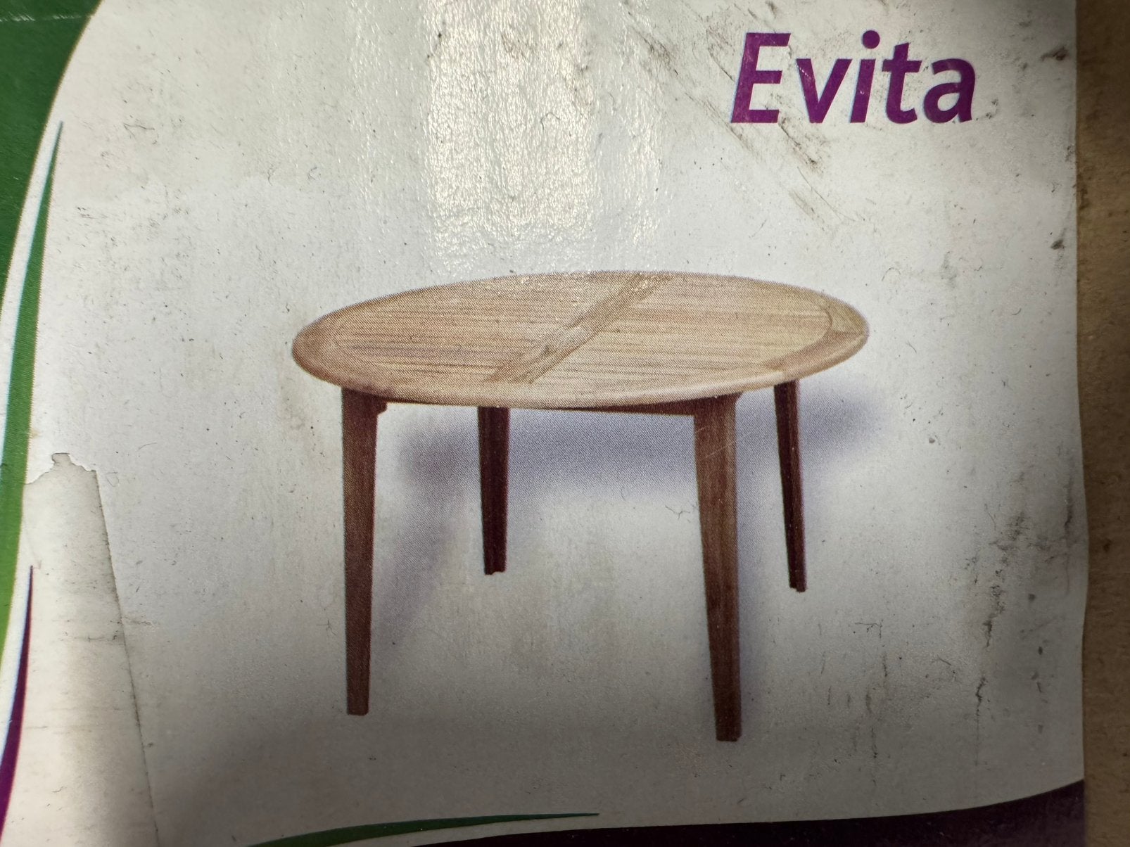 Nieuwe ovale tuintafel van teakhout - Evita, Tuin en Terras, Tuintafels, Verzenden, Nieuw, Rond, Hout