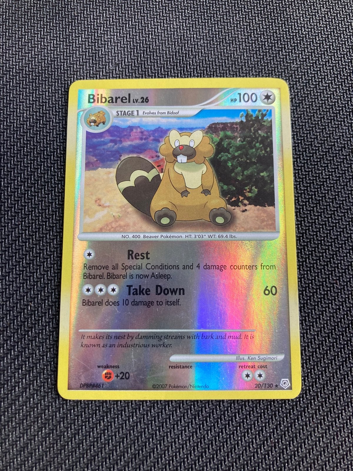 Pokemon kaart Bibarel Reverse Holo, Ophalen of Verzenden, Zo goed als nieuw