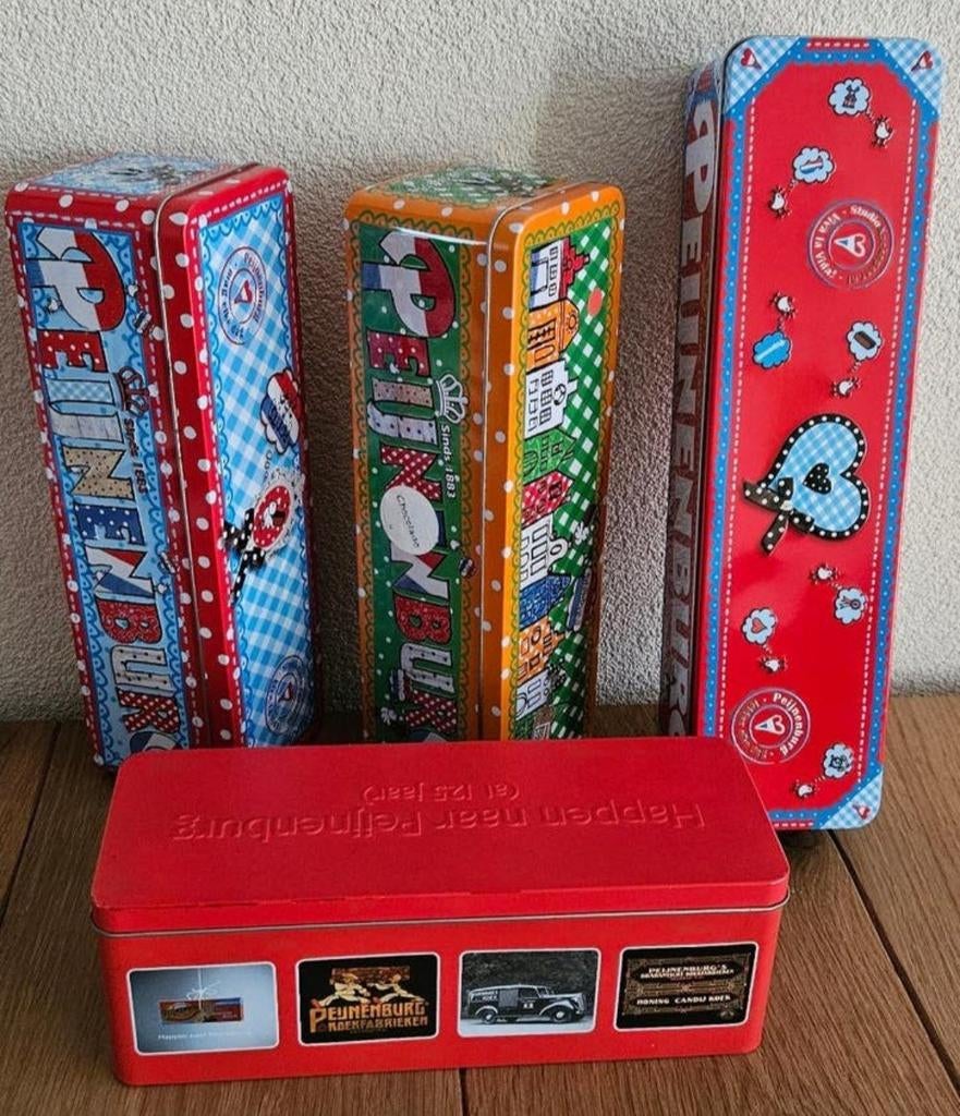 Peijnenburg koekblik: rood-wit-blauw, oranje-groen, XXL etc., Verzamelen, Blikken, Ophalen of Verzenden, Nieuw, Koek(jes), Overige merken
