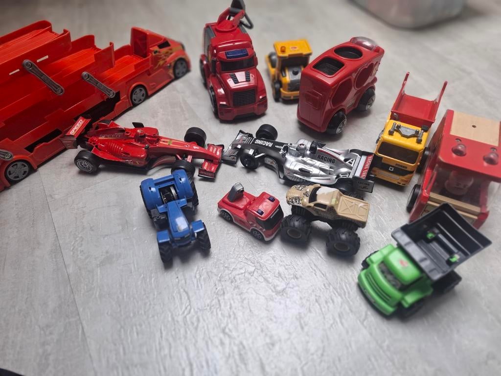 Set van 12 diverse speelgoedauto's en voertuigen, Ophalen, Gebruikt