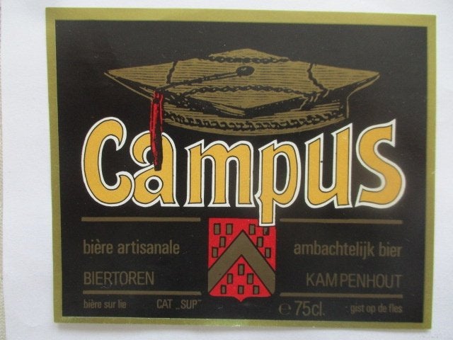 bieretiket Belgie 8-9 (i6) biertoren, Ophalen of Verzenden, Gebruikt, Overige typen, Overige merken