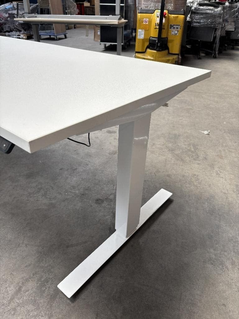 Elektrisch zit/sta bureau | 2 motoren | 160x80cm WIT, Huis en Inrichting, Bureaus, Zit-sta bureau, 160 cm, -, Hout