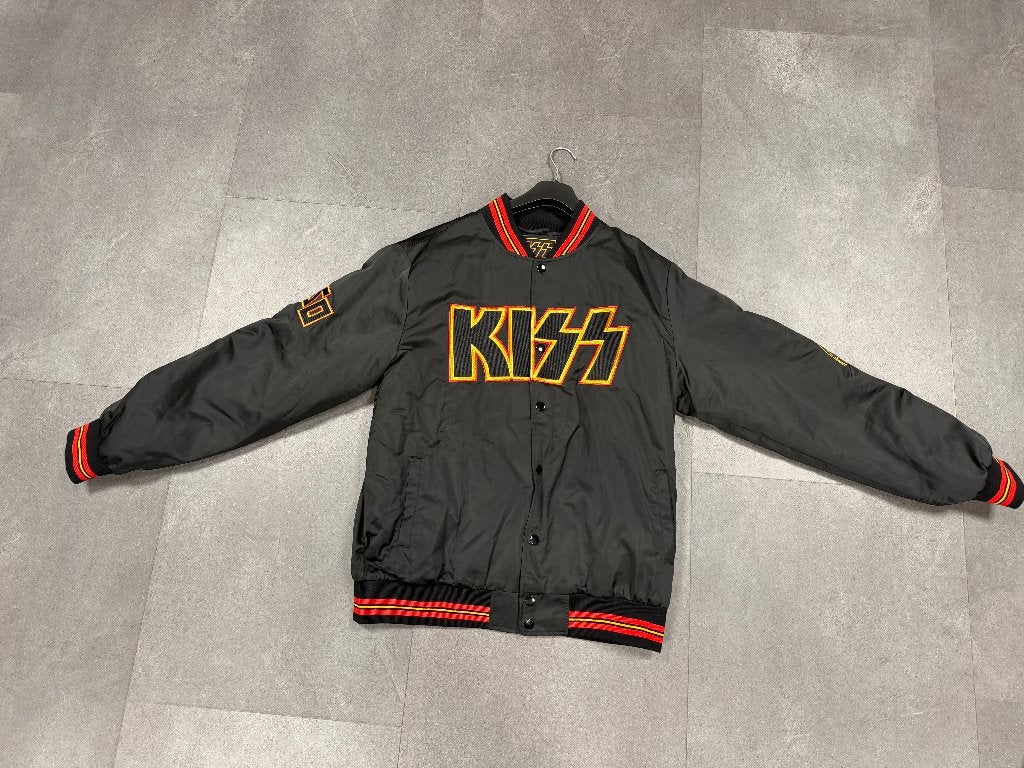 Kiss end of the road bomber jack, Ophalen, Nieuw, Maat 56/58 (XL), Zwart