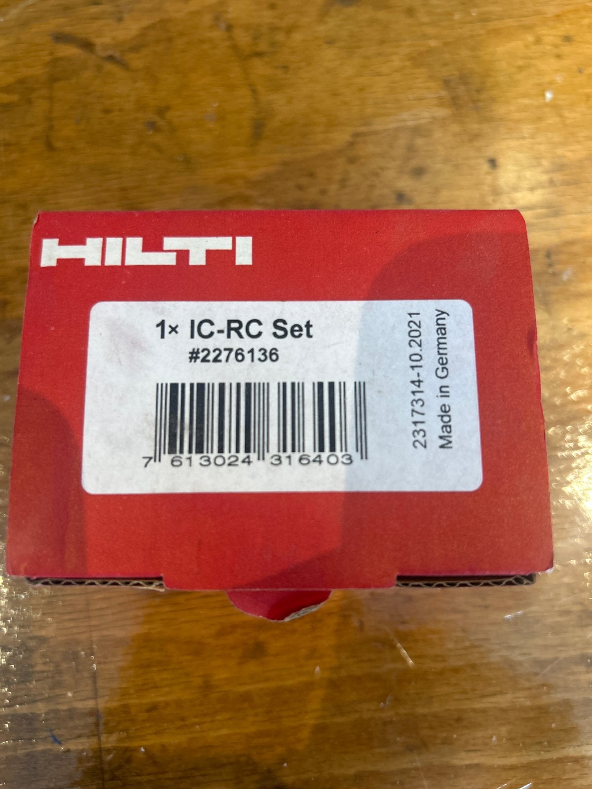 Hilti 1x IC-RC Set #2276136, Ophalen of Verzenden, Nieuw