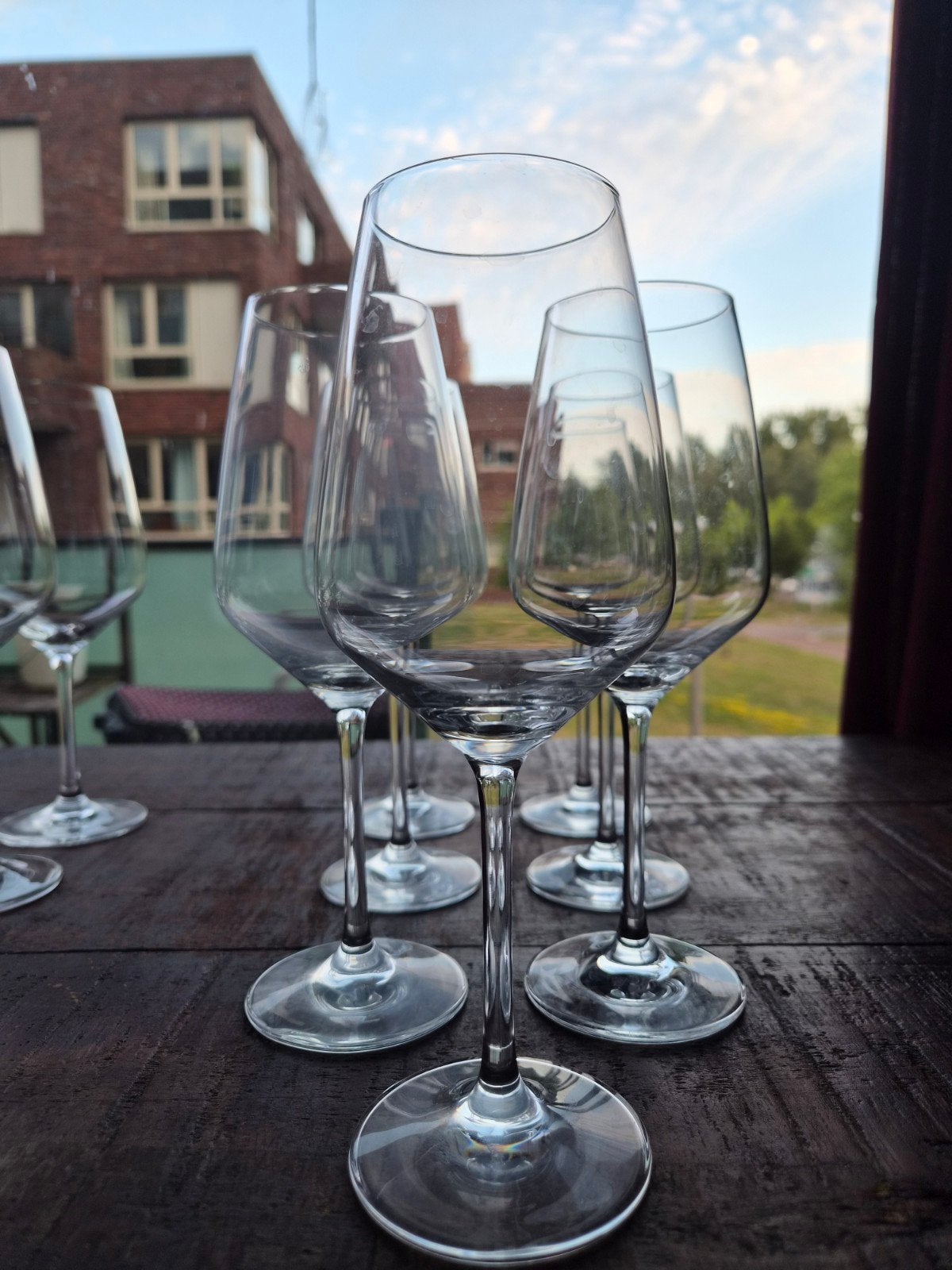 Vivo witte wijnglazen - set van 7, Glas of Glazen, Ophalen of Verzenden, Overige stijlen, Glas