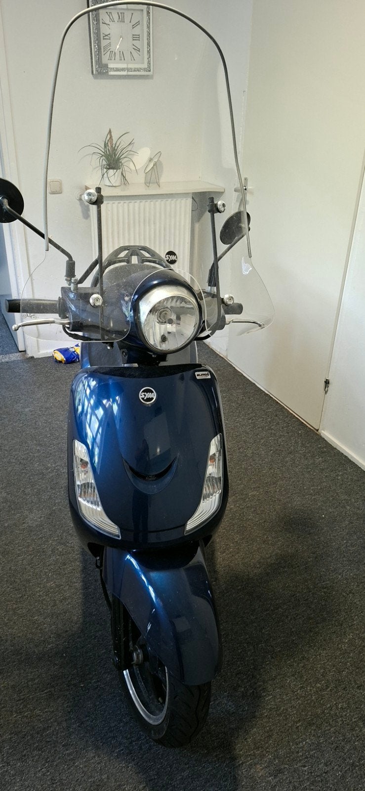 SYM Scooter 2021 - Blauw, 9.000 km, 45 km/u, Fietsen en Brommers, Scooters | SYM, Gebruikt, Maximaal 45 km/u, Ophalen of Verzenden
