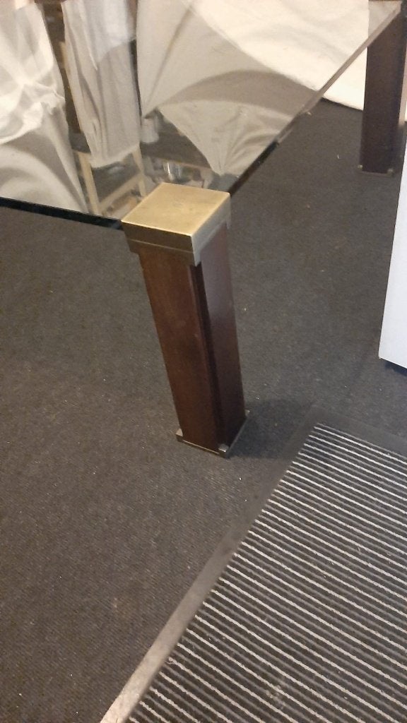 Glazen salontafel, Ophalen, Glas, Gebruikt, 100 tot 150 cm