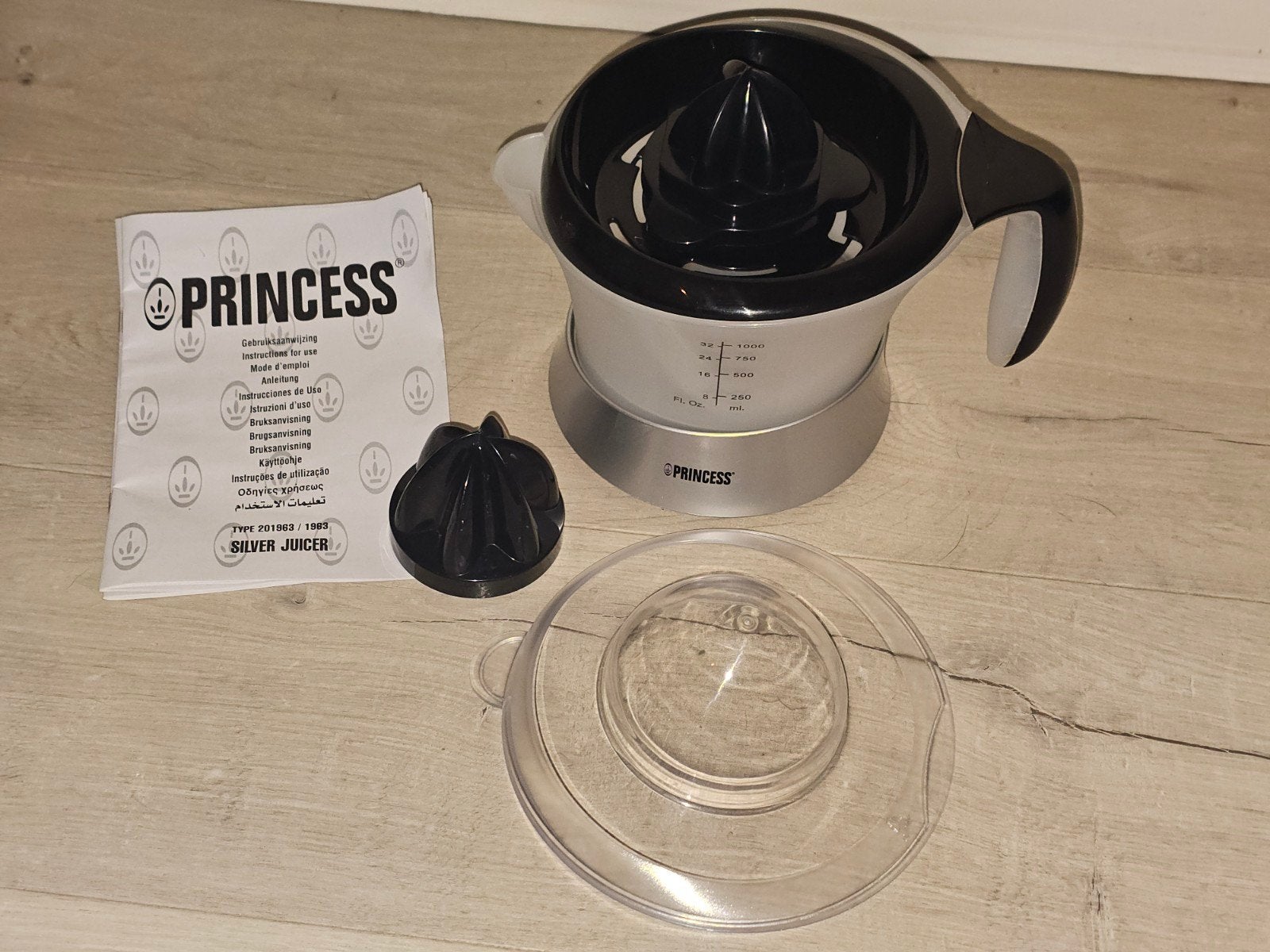 Princess Citruspers Sinasappelpers, Witgoed en Apparatuur, Minder dan 1 liter, Ophalen of Verzenden, Zo goed als nieuw, 1 snelheid