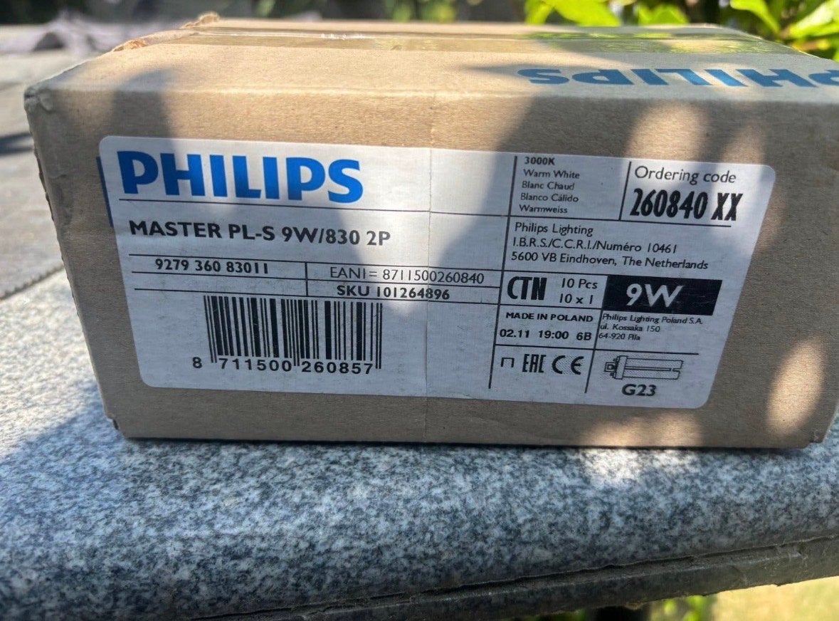 Philips MASTER PL-S 9W/830 2P Gasontladingslamp G23, Nieuw, Minder dan 10 watt, Warm wit, Philips