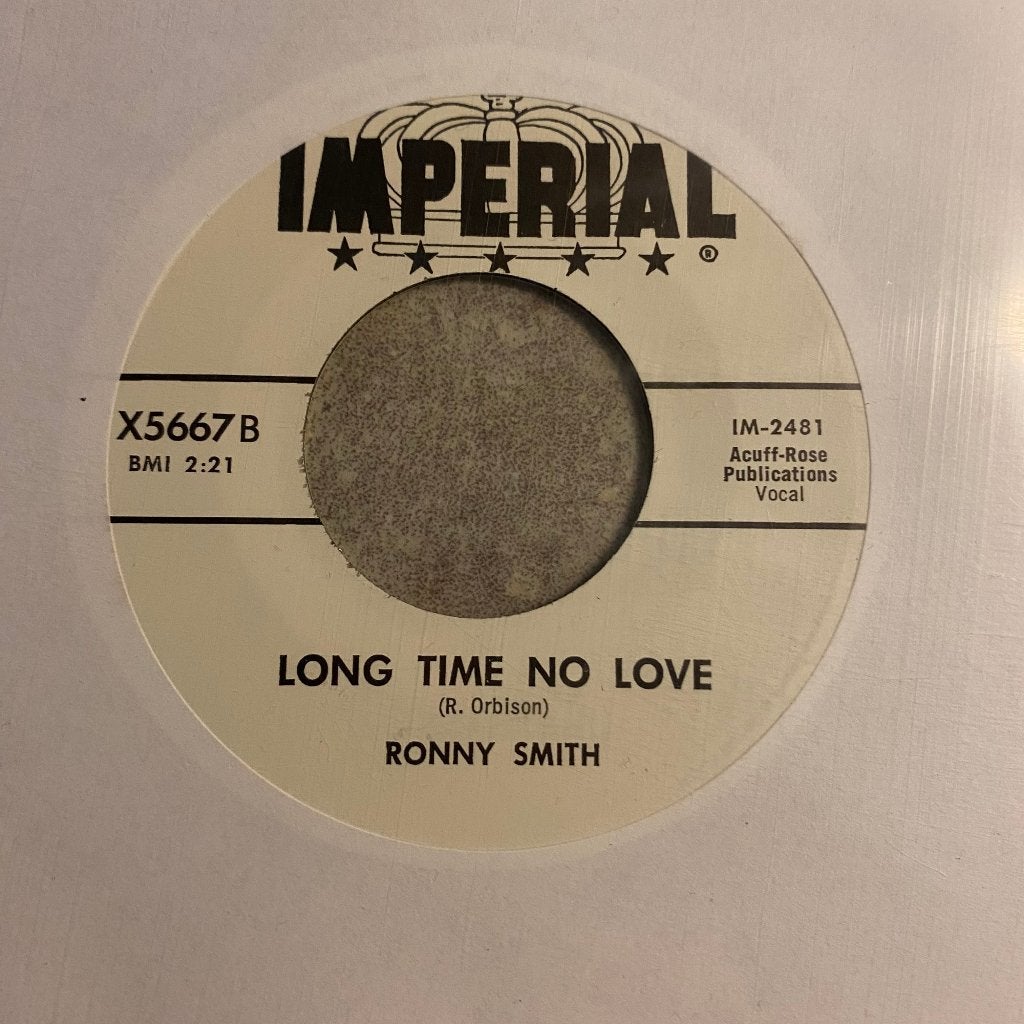 Jiver: Ronny Smith: Long Time No Love re, Overige genres, 7 inch, Ophalen of Verzenden, Zo goed als nieuw