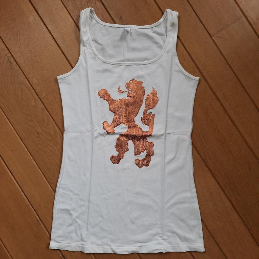 VERO MODA top wit met Nederlandse leeuw maat XL, Hobby en Vrije tijd, Ophalen of Verzenden, Oranje of Koningsdag