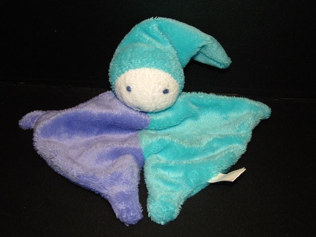 DIFRAX POPJE KNUFFELDOEKJE VELOURS HALF BLAUW/PAAR, Verzenden, Nieuw, Overige typen