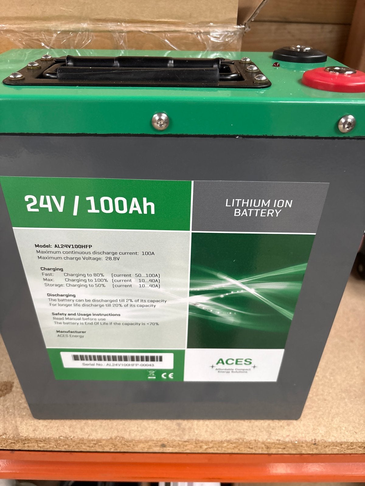 Nieuwe Lithium Accu 24V 100Ah - ACES Energy, Nieuw