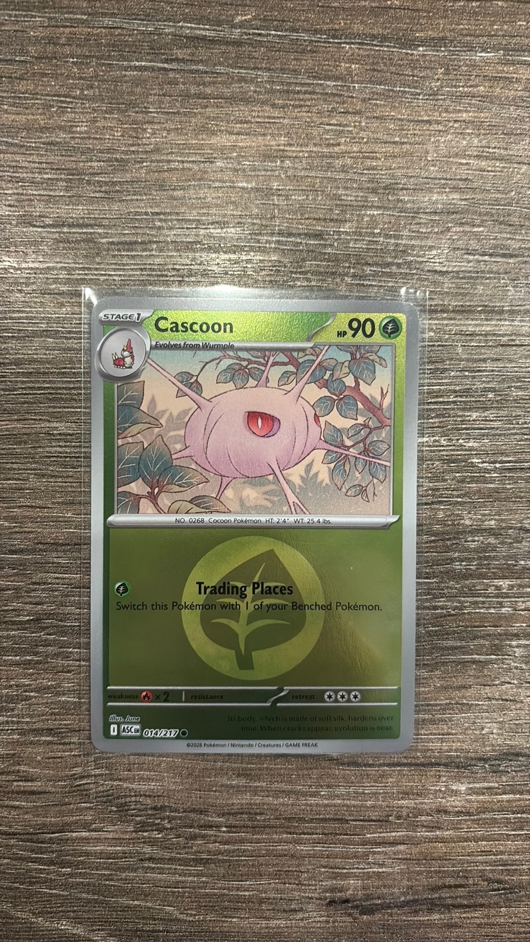 ASC Cascoon 014/217 Energy Reverse holo, Ophalen of Verzenden, Zo goed als nieuw