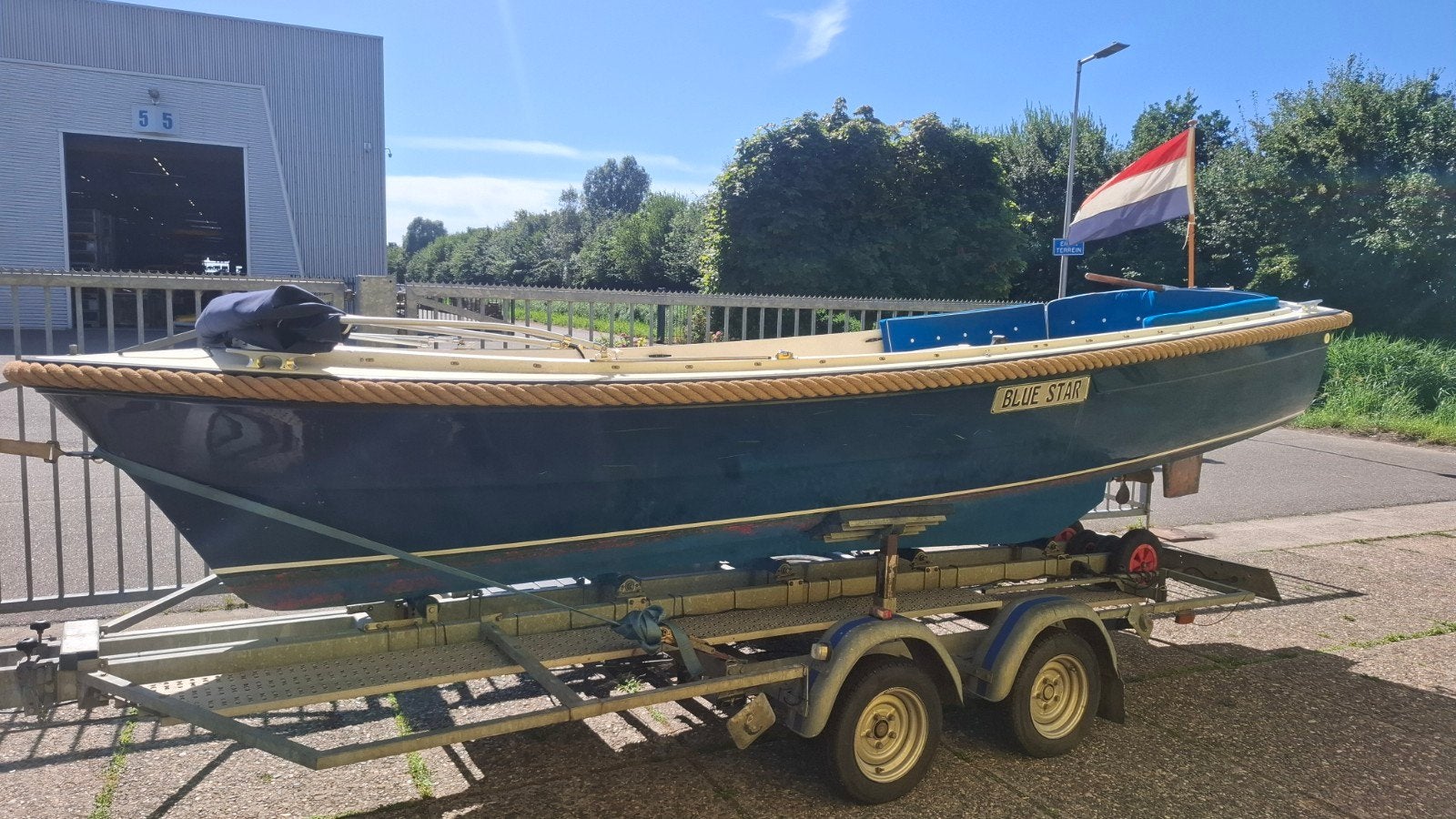 Bellus 580 sloep met Vetus 16 pk inboard, Watersport en Boten, Gebruikt, Binnenboordmotor, Polyester, Grachtenboot