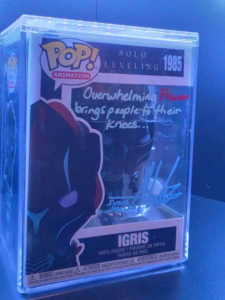 Funko Pop! Igris (Solo Leveling) gesigneerd, Ophalen of Verzenden, Zo goed als nieuw