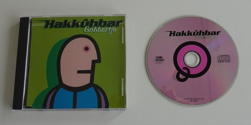 Hakkuhbar - Gabbertje -- Happy Hardcore CD Single uit 1996, Cd's en Dvd's, Ophalen, Zo goed als nieuw