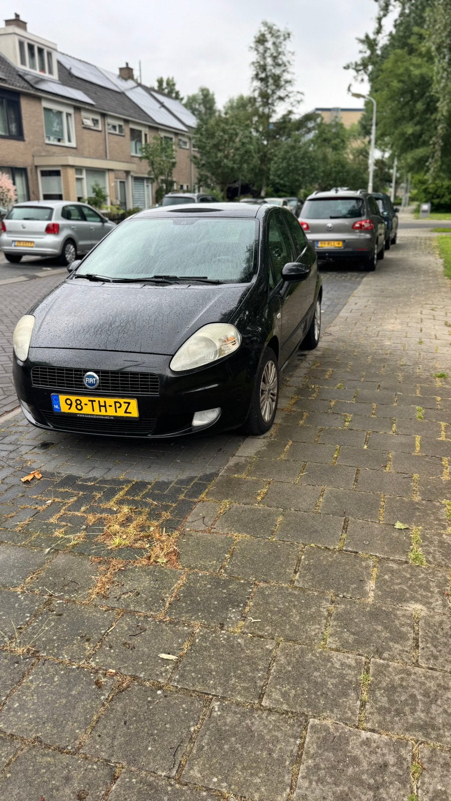 Zwarte Fiat Punto BJ2006 +APK, Voorwielaandrijving, 1995 cc, 2000 kg, 7 stoelen