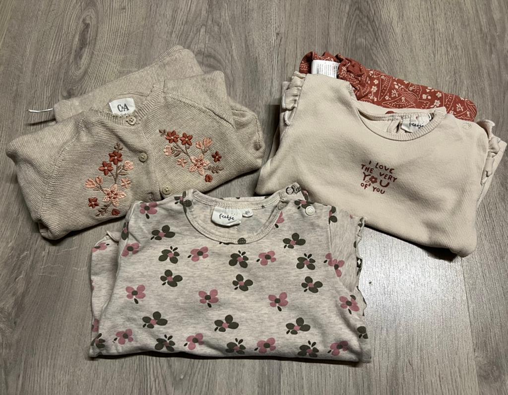 Kledingpakket meisje 3 setjes maat 80, Ophalen of Verzenden, Zo goed als nieuw, Maat 80